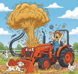 Kubota Hydraulic Hose Burst