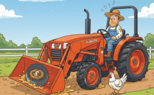 Kubota loader drifting down