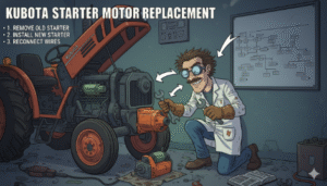 Kubota Starter Motor Replacement