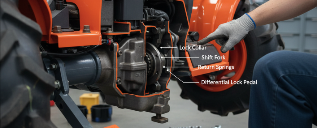 Kubota differential lock problems
