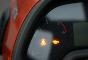 illuminated DPF warning