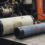dirty kubota air filter